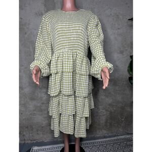 Jessakae Green Plaid Dress Sz. 3XL